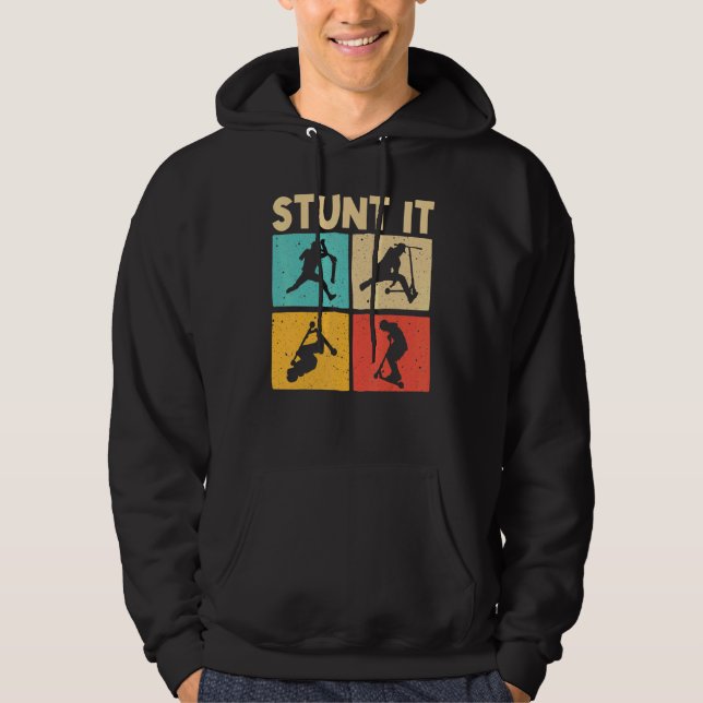 Cool Stunt Scooter For Men Women Scootering Scoote Hoodie (Framsida)