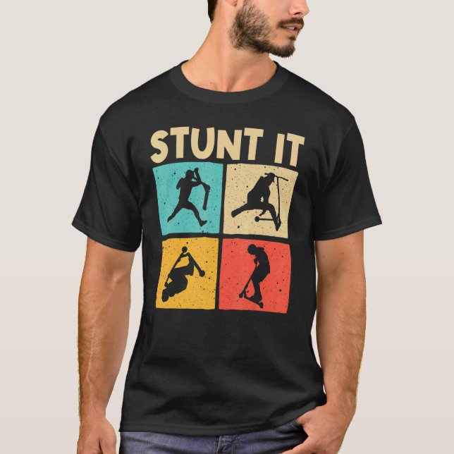 Cool Stunt Scooter For Men Women Scootering Scoote T Shirt (Framsida)