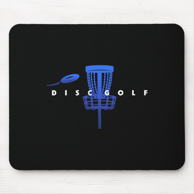 Cool Styliserad Disc Golf Med Sket Och Disc - Disk Musmatta (Framsidan)