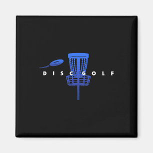 Cool Styliserad Discgolf Med Sket Och Disc - Disk Magnet