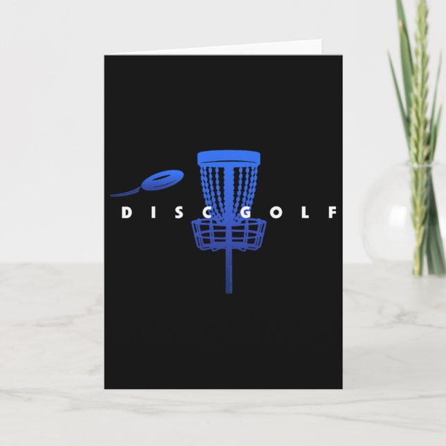 Cool Styliserad Discgolf Med Sket Och Disk - Disk  Kort (Framsida)
