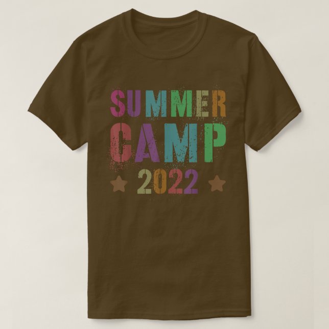 Cool SUMMER CAMP 2022 for Friends & Mates to Sign  T Shirt (Design framsida)