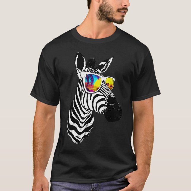 Cool summer zebra t shirt (Framsida)