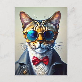Cool Sunglass Cat # 2 Vykort