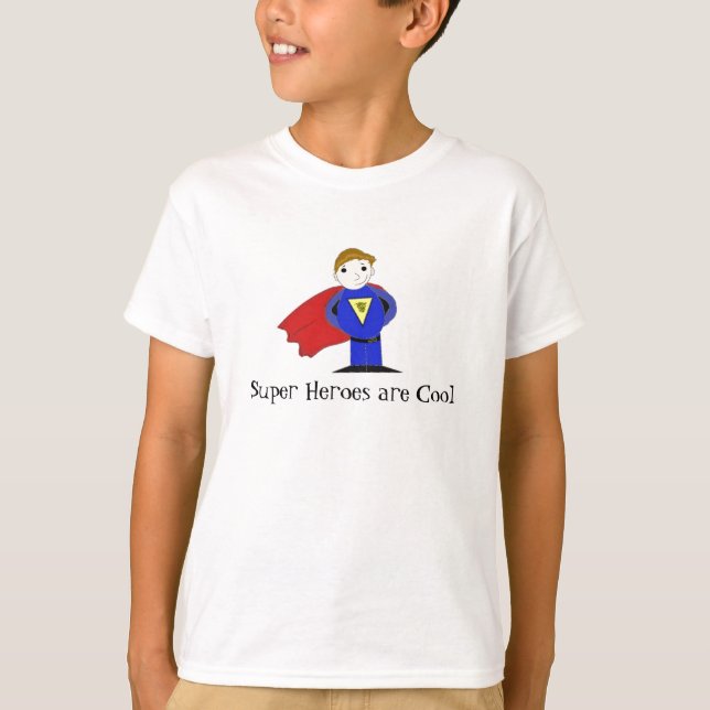 Cool Superhjälte Tee Shirt (Framsida)