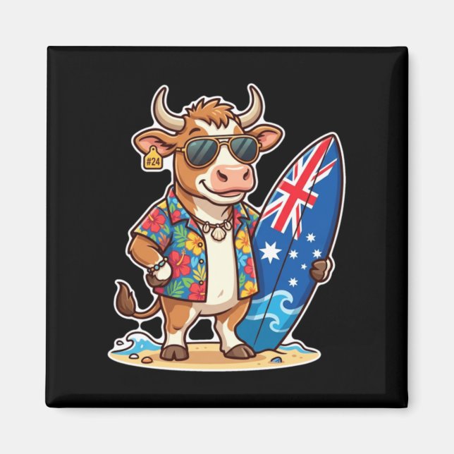 Cool Surfing Ko Australia Sommarlov 1 Magnet (Framsidan)