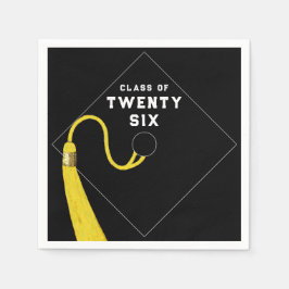 Cool Svart Examenfest Pappersservett