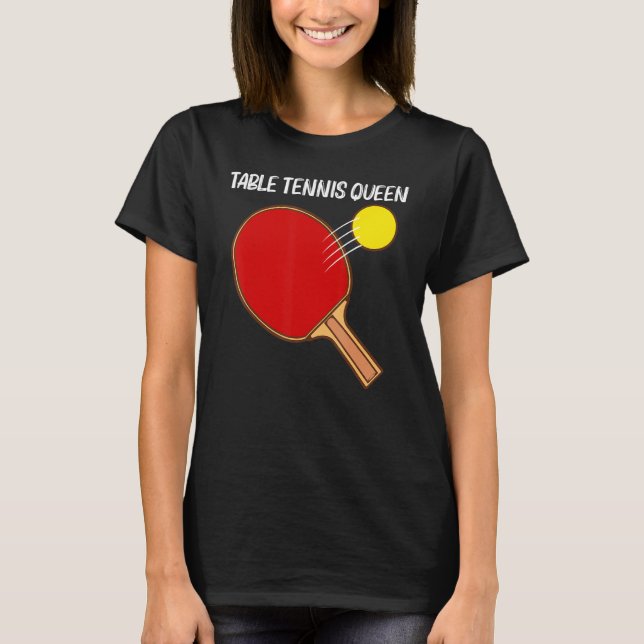 Cool Table Tennis For Women Girls Ping Pong Sport  T Shirt (Framsida)