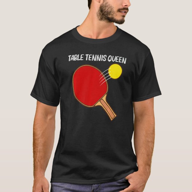 Cool Table Tennis For Women Girls Ping Pong Sport  T Shirt (Framsida)