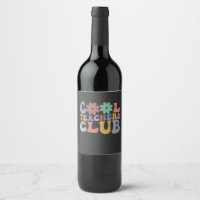 Cool Teacher Club Retro Groovy Tillbaka till skola