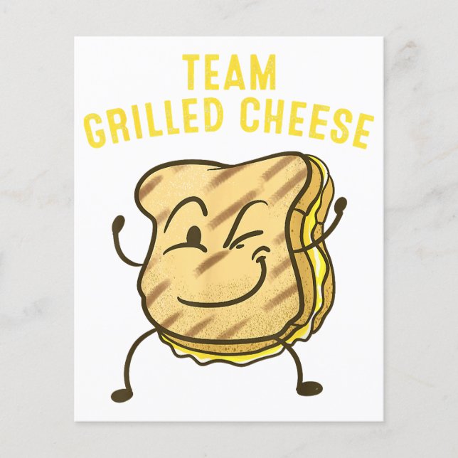 Cool Team Grilled Cheese Present Rolig Squad Toast (Framsida)