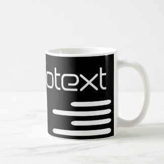 Cool Technotext Techno Text Black Kaffemugg