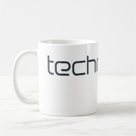 Cool Technotext Techno Text Kaffemugg