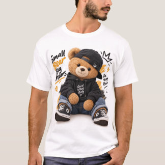 Cool Teddy Bear Streetwear | Liten Björn Stora Drö T Shirt