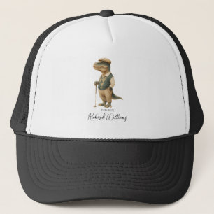 Cool Tee-Rex Golfare Dinosaur Signatur Namn Keps