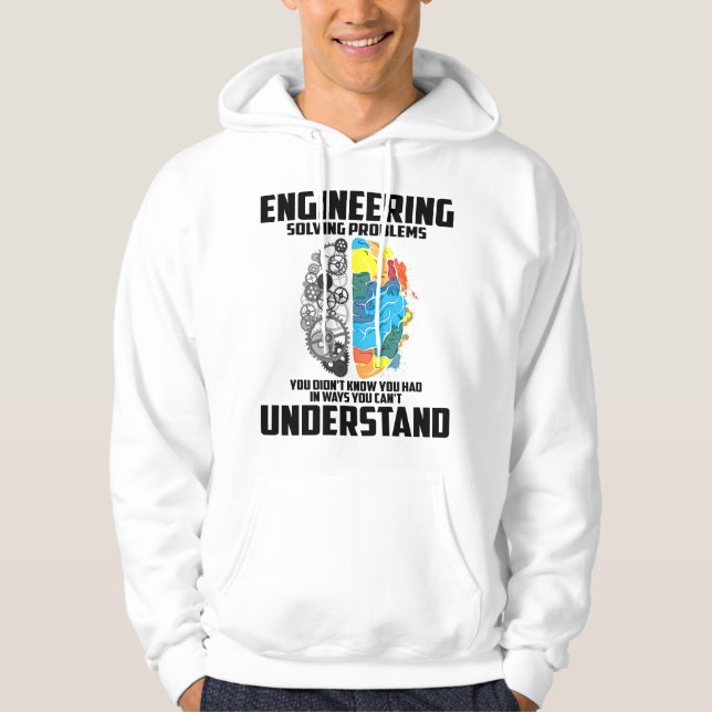 Cool teknisk definition Roligt tekniskt present ti Hoodie (Framsida)