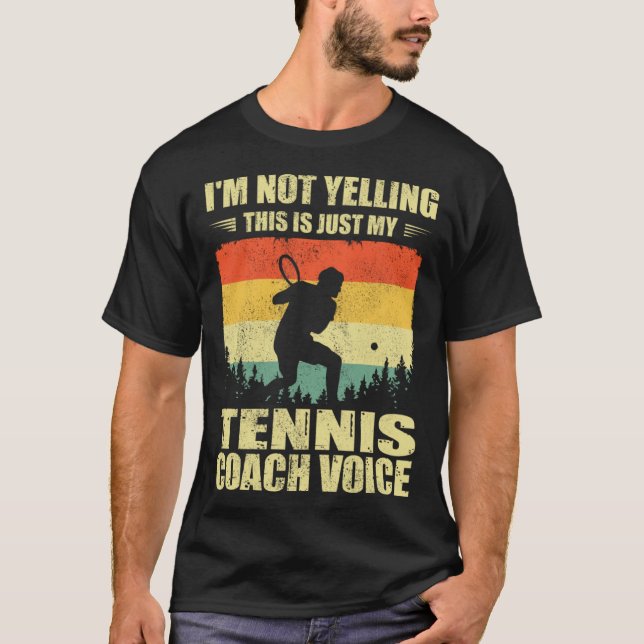 Cool Tennis Player For Men Women Team Tennis Coach T Shirt (Framsida)