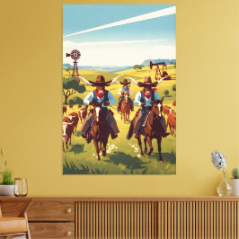 Cool Texas Canvastryck