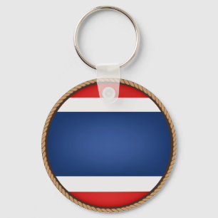 Cool Thailand Flag Seal Nyckelring