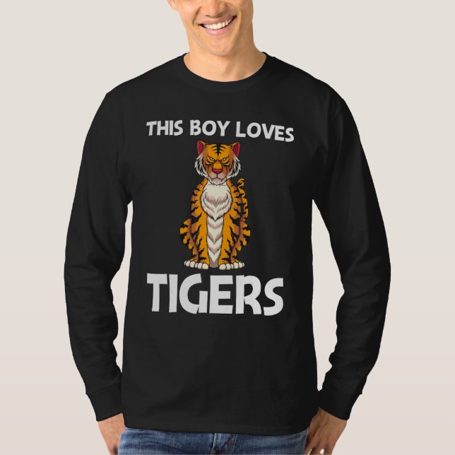 Cool Tiger For Boys Kids Bengal Tiger African Tige T Shirt (Framsida)