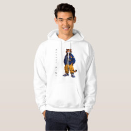 Cool Tiger i Streetwear Art - Urban Style Tiger Hoodie