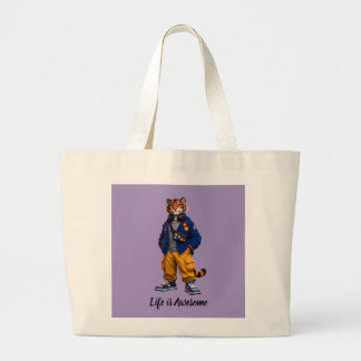 Cool Tiger i Streetwear Art - Urban Style Tiger Jumbo Tygkasse