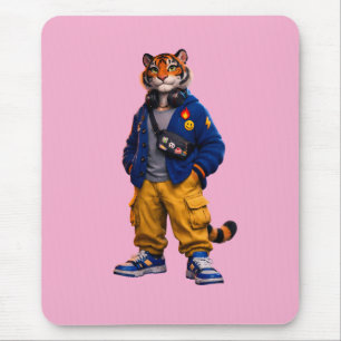 Cool Tiger i Streetwear Art - Urban Style Tiger Musmatta