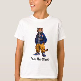 Cool Tiger i Streetwear Art - Urban Style Tiger T Shirt