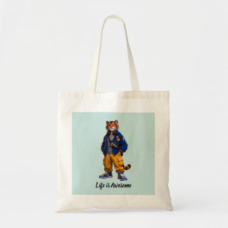 Cool Tiger i Streetwear Art - Urban Style Tiger Tygkasse