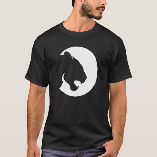 Cool Tiger Leopard Cougar Puma Head Face Animal Wi T Shirt (Framsida)