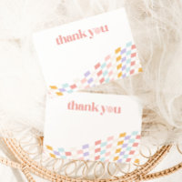 Cool Tjej Första Födelsedag Randig Retro