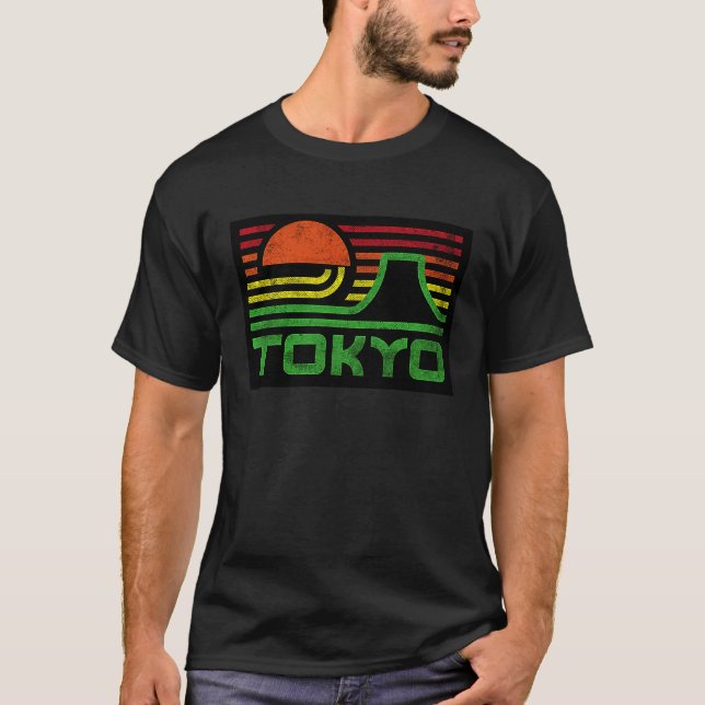 Cool Tokyo Japan Outfit Illustration Graphic Cool  T Shirt (Framsida)