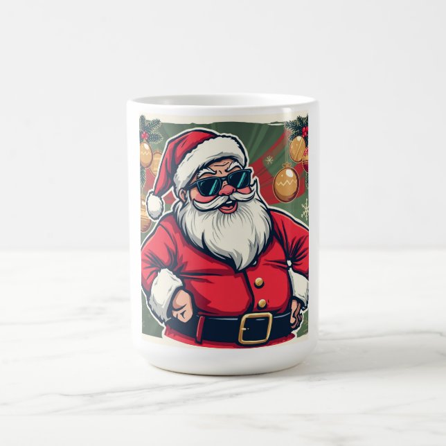 Cool tomte med trendiga solglasögon kaffemugg (Center)