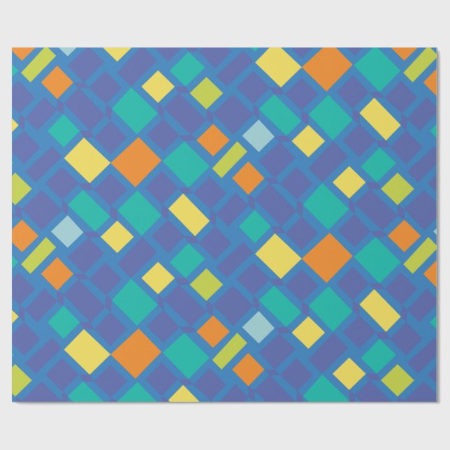 Cool Tone checkerboard Kid's   Presentpapper (Platt)