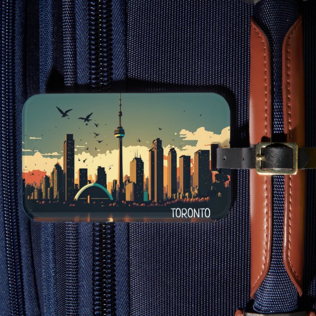 Cool Toronto Kanada Siluett  Bagagebricka (Framsida Insitu 4)