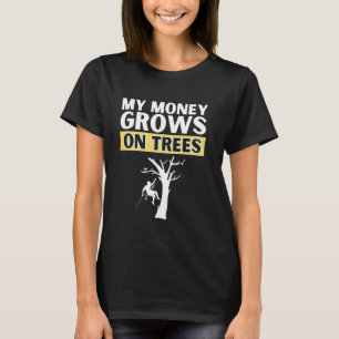 Cool trädfällare konst män kvinnor arborist timmer t shirt