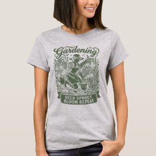Cool trädgårdsmästare frö grodd blomning upprepa p t shirt