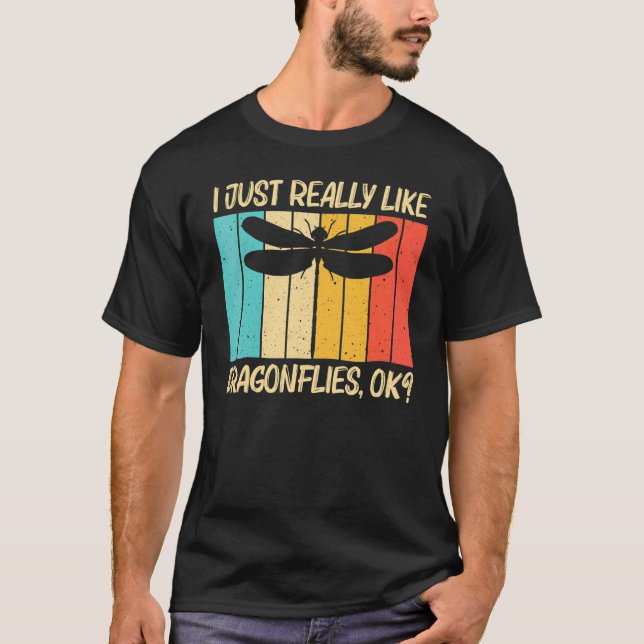 Cool Trollslända För Män Kvinnor Djur Insekt Drak T Shirt (Framsida)