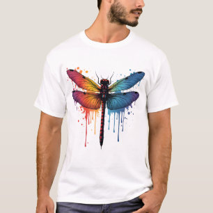 Cool Trollslända på färgrik målad Trollslända T Shirt