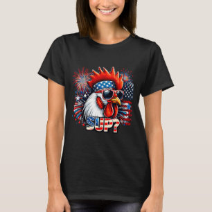 Cool Tupp med Solglasögon Sup Retro Bondestämning T Shirt