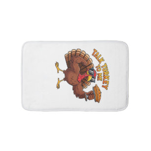 Cool Turkey Thanksgiving Rolig Oversized T-Shirt.p Badrumsmatta