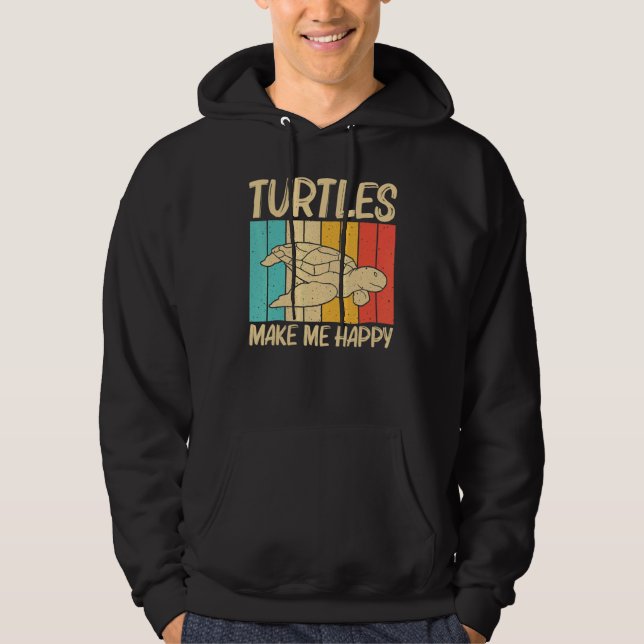 Cool Turtle For Men Women Sea Turtle Aquatic Anima Hoodie (Framsida)