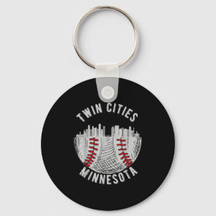Cool Twin Cities Minnesota Mn Baseboll Skyline St Nyckelring
