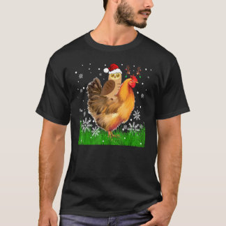 Cool Uggla Ridning Ren Kyckling Jul Kyckling T Shirt