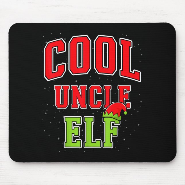 Cool Uncle Elf Christmas Family Matching Group Xma Musmatta (Framsidan)