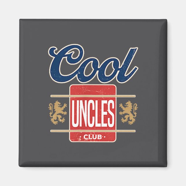 Cool Uncles Club For New Uncle Father's Day Uncle  Magnet (Framsidan)