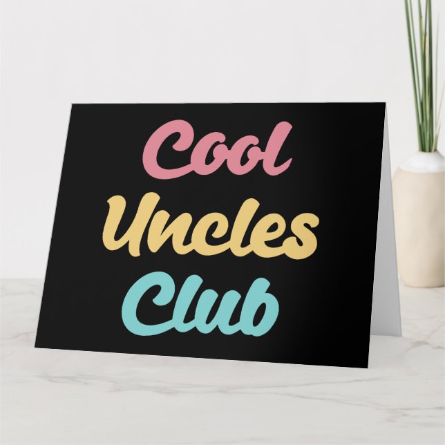 Cool Uncles Club II Kort (Framsida)