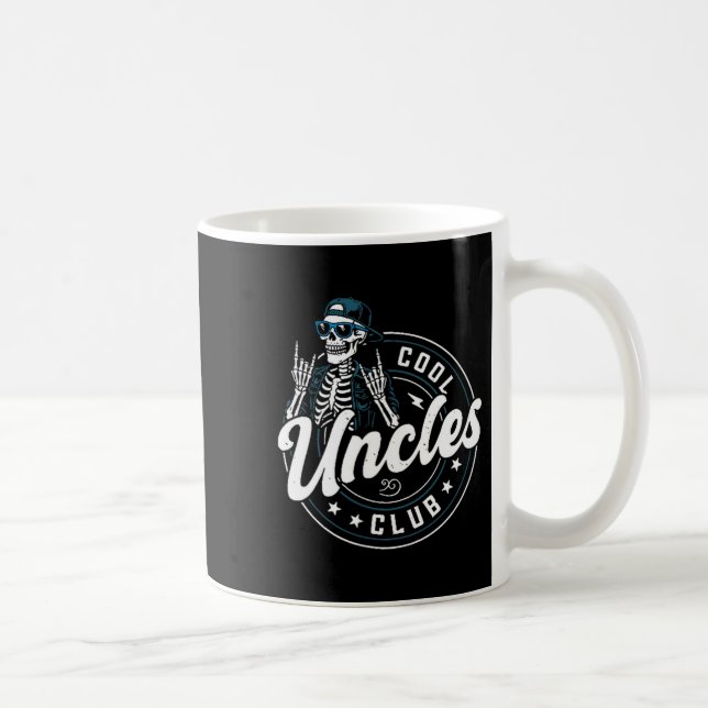 Cool Uncles Club Shirt Funny Skeleton Uncle Men  Kaffemugg (Höger)