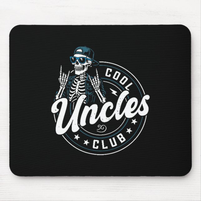 Cool Uncles Club Shirt Funny Skeleton Uncle Men  Musmatta (Framsidan)