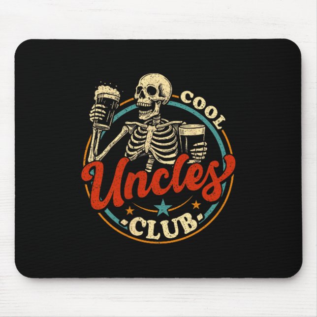 Cool Uncles Club Shirt Uncle Skeleton Men Fathers  Musmatta (Framsidan)